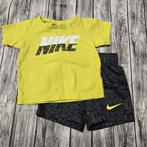 Nike grey and yellow basket all outfit
